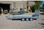 Vlemmix Porte-engin 400 x 180 PTAC 3500 kg 3 essieux 3x1350 kg